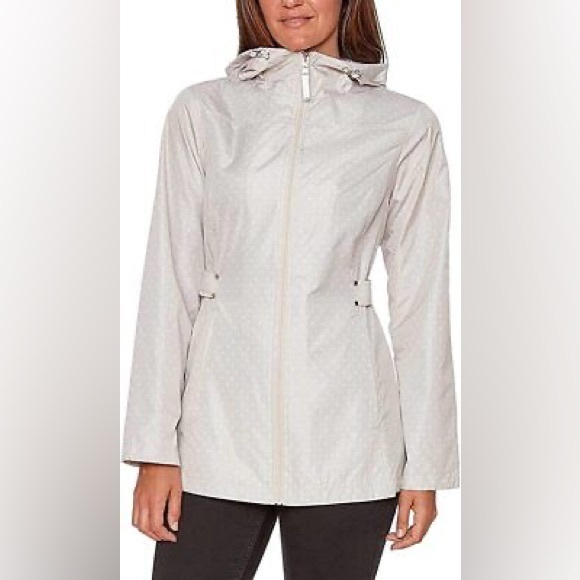 Jones New York Polka Dot Rain Jacket - Picture 2 of 8